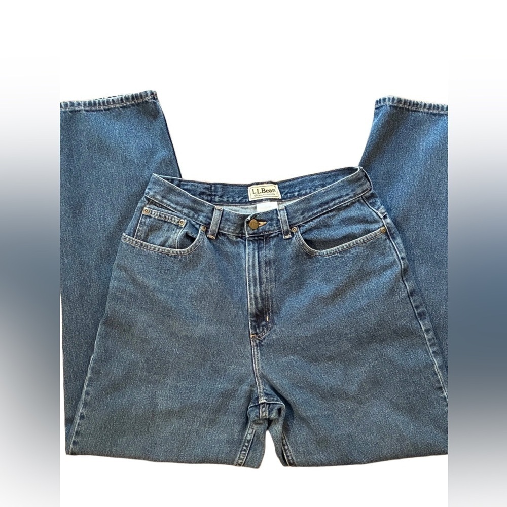 Vintage 90s L.L. Bean Original Fit Natural Jeans Women’s 12 MT High Rise USA